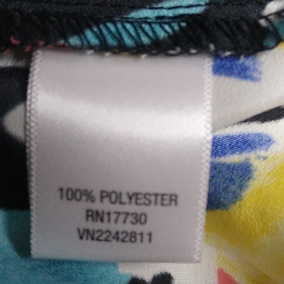 XHILARATION, FLORAL PRINT SLEEVELESS HIGH-LOW DRESS, COLOR: COLORFUL, SIZE:M - Picture 5 of 10